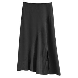 ‼️PRICE DROP‼️ ***NWOT*** Cuyana 100% Black Silk Asymmetrical Skirt SM